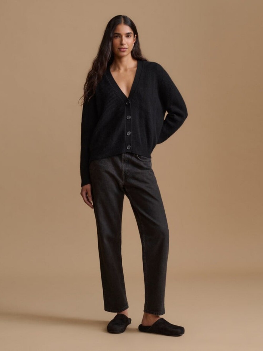 Jenni Kayne Cropped Cashmere Cocoon Cardigan - Picture 2 of 6